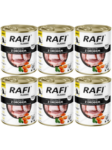 DOLINA NOTECI Mokra karma dla psa Rafi Classic z drobiem 6x800g