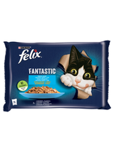 FELIX Rybne Smaki w galaretce z łososiem i gładzicą  4x85g