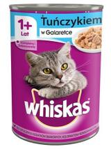 WHISKAS Adult puszka 12 x 400g - mokra karma dla kotów z tuńczykiem w galaretce