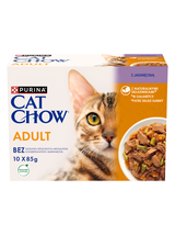 PURINA Cat Chow Adult Karma dla kotów z jagnięciną i zieloną fasolką w galaretce 10x85g