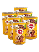 PEDIGREE Adult puszka 6x1200g - mokra karma pełnoporcjowa dla dorosłych psów, z kurczakiem w galaretce
