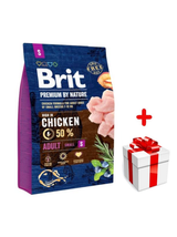 BRIT Premium By Nature Adult S 3kg + niespodzianka dla psa GRATIS!