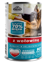 Frendi kawałki w delikatnym sosie z wołowiną 1250g