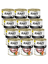 DOLINA NOTECI Mokra karma dla psa Rafi Classic z drobiem 12x800g