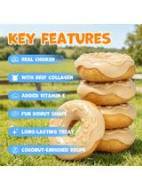 WILD FARM donut kolagenowy z kurczakiem i kokosem 7cm 10x50g przysmak dla psa