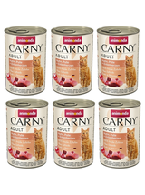 ANIMONDA Cat Carny Adult smak: kurczak, indyk i serca kaczki 6x400g