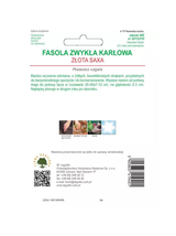Fasola zwykła szparagowa karłowa żółtostrąkowa Złota Saxa - wczesna