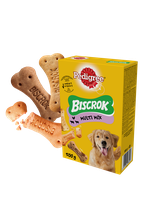 PEDIGREE® Biscrok™ Multi Mix 12x500 g – karma uzupełniająca dla dorosłych psów, o smaku kurczaka, wołowiny i jagnięciny
