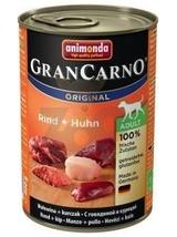 ANIMONDA GranCarno Adult Dog smak: Wołowina + kurczak  12 x 400g
