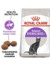 ROYAL CANIN  Sterilised 10kg karma sucha dla kotów dorosłych, sterylizowanych + Piłka dla kota GRATIS!