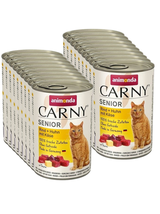 ANIMONDA Cat Carny Senior smak: Wołowina, kurczak, ser  18x400g