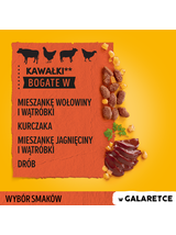 PEDIGREE Adult saszetka 12x100 g - Wybór Smaków w Galaretce, mokra karma pełnoporcjowa w galaretce dla dorosłych psów (kawałki bogate w mieszankę wołowiny i wątróbki, bogate w kurczaka, bogate w mieszankę jagnięciny i wątróbki oraz bogate w drób)