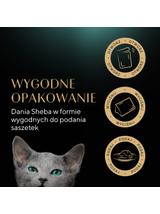 SHEBA Kitten Wybór Smaków saszetki 40x85 g – mokra karma pełnoporcjowa dla kociąt, w sosie (kawałki z: łososiem, kurczakiem)