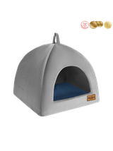 RECOBED budka dla psa Welurove szara S 40x40cm