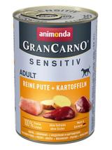 ANIMONDA GranCarno Sensitiv  Adult Dog smak: Indyk + ziemniaki 18x400g