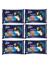 FELIX Fantastic Junior w galaretce z kurczakiem i łososiem 12x(4x85g)