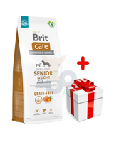 BRIT CARE Dog Grain-free Senior & Light Salmon 12kg + niespodzianka dla psa GRATIS!