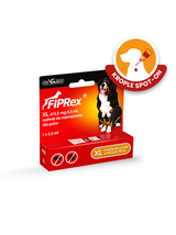 Fiprex XL, 412,5 mg/5,5 ml, roztwór do nakrapiania dla psów+ TRIXIE Szczypce do usuwania kleszczy 9cm