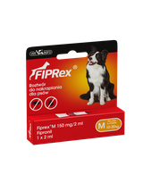 Fiprex M, 150 mg/2ml, roztwór do nakrapiania dla psów+ TRIXIE Szczypce do usuwania kleszczy 9cm