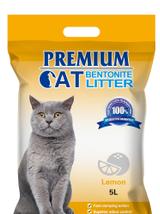 Premium Cat Żwirek Bentonitowy Zbrylający - Cytrynowy dla kota 3x5L