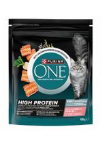 Purina ONE High Protein  Karma Dla Dorosłych Kotów Bogata w Łososia 6x900g