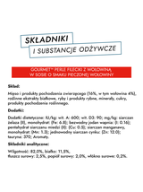 Gourmet Perle Karma dla kotów fileciki w smakowitym sosie 340g (4 x 85g)