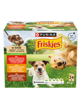 PURINA Friskies Karma dla dorosłych psów w sosie 24 x 85 g