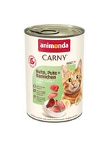 ANIMONDA Cat Carny Adult smak: wołowina, indyk i królik 12 x 400g