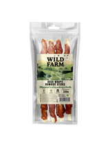 WILD FARM Długi patyk ze skóry wołowej z kaczką 28cm 320g przysmak dla psa