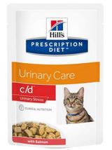 HILL'S PD Prescription Diet Feline c/d Urinary Stress Łosoś 24x85g saszetka