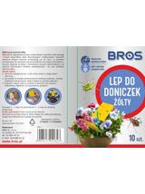 BROS Lep do doniczek żółty 10szt.