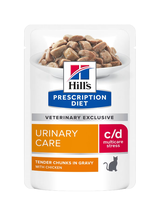 HILL'S PD Prescription Diet Feline c/d Urinary Stress Kurczak 6x85g saszetka