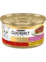 Purina Gourmet Gold z wołowiną i kurczakiem w sosie 24x85g