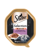 SHEBA® Selection 22x85g z Cielęciną - mokra karma dla kotów w sosie