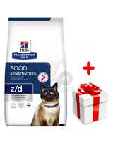HILL'S PD Prescription Diet Feline z/d Food Sensitivities 1,5kg + niespodzianka dla kota GRATIS!