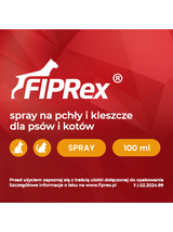 Fiprex Spray, 0,5 g/100 ml, roztwór na skórę dla psów i kotów (2szt)