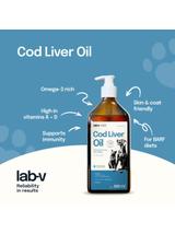 Lab-v Cod Liver Oil – Olej z wątroby dorsza 100% dla psa i kota 500ml