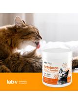 Lab-v Antybezo Powder – Wsparcie eliminacji kul włosowych i trawienia u kotów 150 g