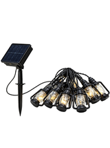 Girlanda ogrodowa solarna - 30 lampionów led