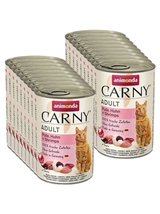 ANIMONDA Cat Carny Adult smak:wołowina,indyk i krewetki 18x400g