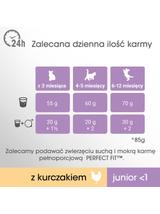 PERFECT FIT (Junior) 6x750g Bogaty w kurczaka - sucha karma dla kota