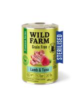 WILD FARM Premium Grain Free Lamb and Tuna 400g  - bezzbożowa karma dla kota sterylizowanego