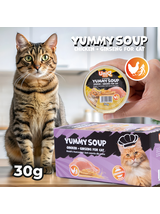 UNIQ PETS KARMA MOKRA DLA KOTA ROYAL CHICKEN rosół z kurczaka i żeń szenia 30 g x 8 szt