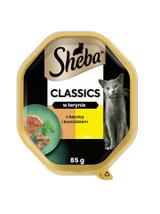 SHEBA Finesse tacka 85 g – mokra karma pełnoporcjowa dla dorosłych kotów, z kaczką i kurczakiem , w pasztecie