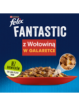 FELIX Wołowina w galaretce - saszetka 26x85g