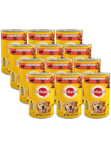PEDIGREE Adult mokra karma dla psów, z wołowiną w galaretce 12x1,2kg