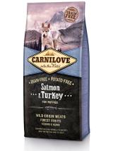 Carnilove Salmon & Turkey for Puppies 12kg + niespodzianka dla psa GRATIS!