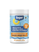 CHLORTIX MULTI BLUE - ZWALCZA GLONY I DEZYNFEKUJE WODĘ BASENOWĄ 1 KG (50 X 20 GR)