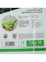 Agrowłóknina wiosenna 17g biała, 1,6 x 10m