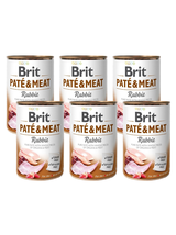 BRIT PATE & MEAT RABBIT 6x400g